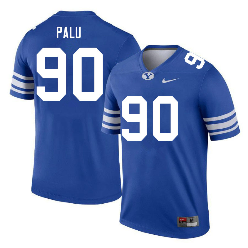 Men #90 Jacob Palu BYU Cougars College Football Jerseys Sale-Royal